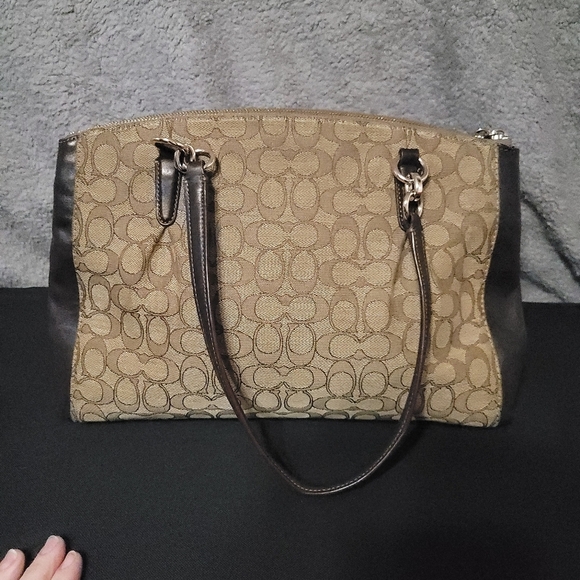 Coach Signature Christie Carryall Tote Shoulder Bag F36721 - Picture 13 of 17